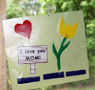 I Love you mom sign