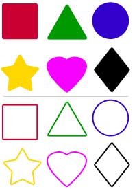shapes match and hung