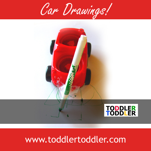 Toddler Activities, Crafts, Games (www.toddlertoddler.com) : Car Drawings! So fun and easy!