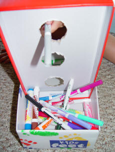 Toddler Games & Activities at www.toddlertoddler.com : Marker Box Game