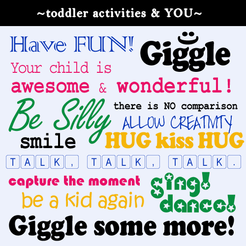 Toddler Activities and YOU: Tips to have fun www.toddlertoddler.com