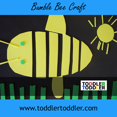 Toddlers activities crafts (www.toddlertoddler.com): Bumble Bee