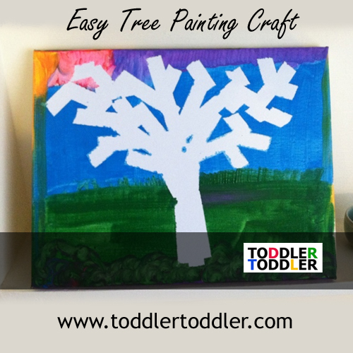 Toddlers, Preschoolers, Activities (www.toddlertoddler.com): Easy Tree Painting