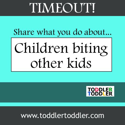 Toddler Toddler: Timeout- share what you do about children biting other kids.