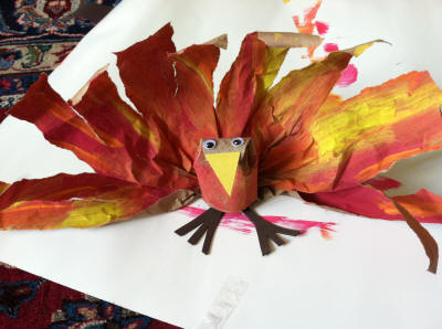 Thanksgiving Craft - Toddler Turkey 1