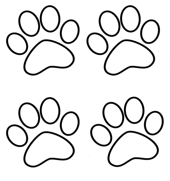 Color (and find) the Paw Prints!!! – Simple activities with your Toddlers!
